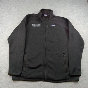 Patagonia Jacket Mens 2XL Black Better Sweater Fleece Full Zip Wintrust Logo